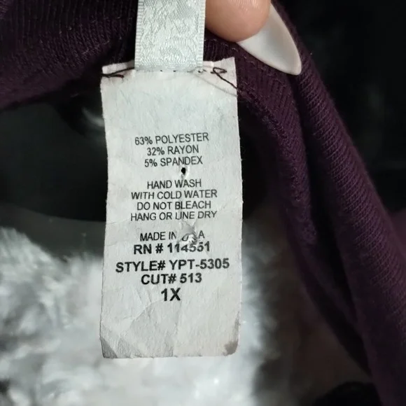 Shawl open cardigan purple XL - Picture 10 of 10